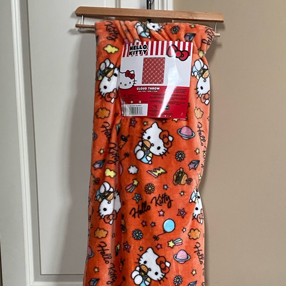 Hello Kitty Vibrant Orange Blanket
